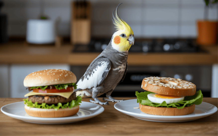 Papoušci a lidské jídlo_foto2